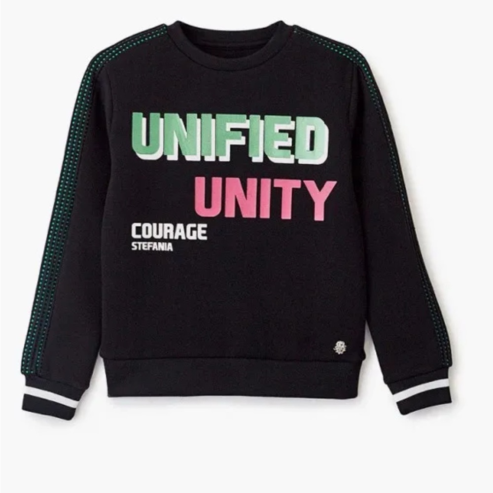 Stefania Girls’ Black Sweatshirt